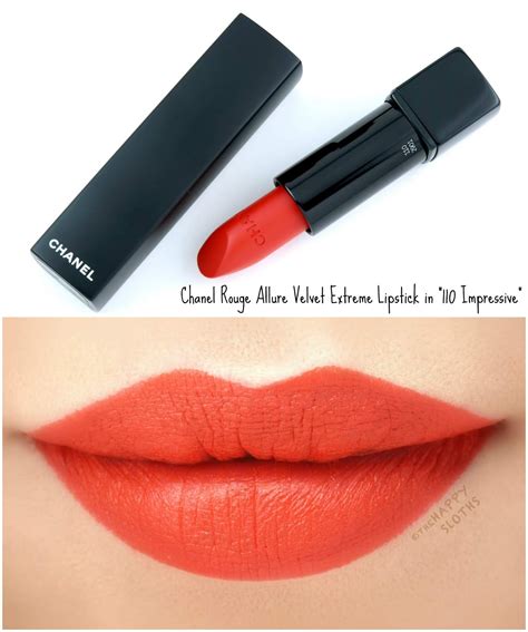 chanel rouge allure velvet extreme 110 impressive